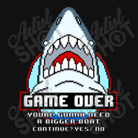 Game Over Shark Throw Pillow | Artistshot