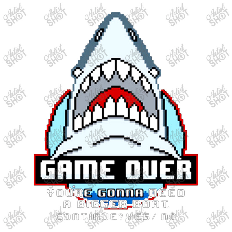 Game Over Shark Sticker | Artistshot