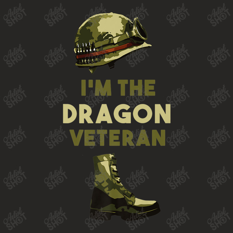 Patriot Soldier I'm The Dragon Veteran Music Vintage Retro Ladies Fitted T-Shirt by HailieDesign | Artistshot