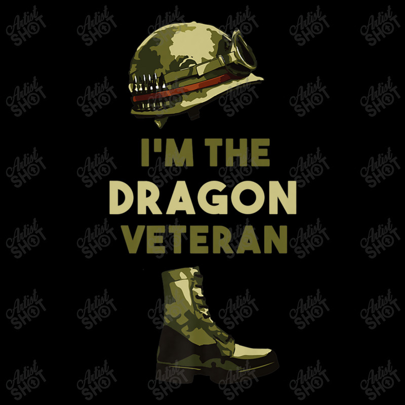 Patriot Soldier I'm The Dragon Veteran Music Vintage Retro Women's V-Neck T-Shirt by HailieDesign | Artistshot