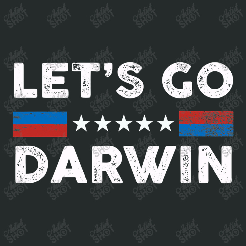 Lets Go Darwin Us Flag Vintage Women's Triblend Scoop T-shirt by moonlight2270 | Artistshot