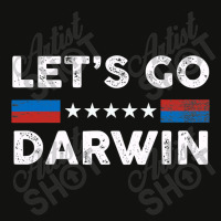 Lets Go Darwin Us Flag Vintage Scorecard Crop Tee | Artistshot