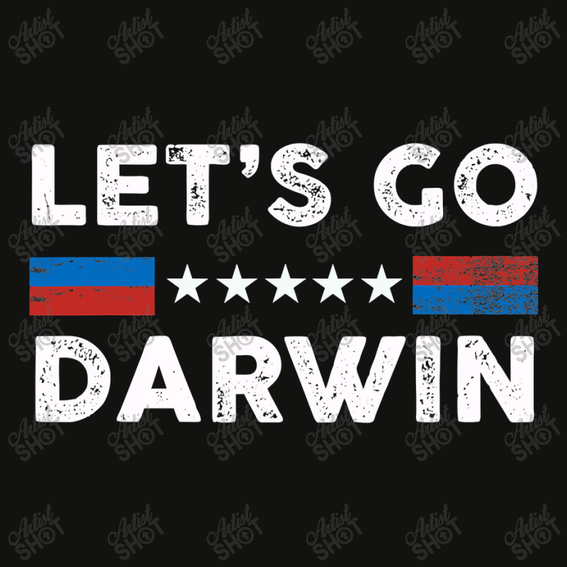 Lets Go Darwin Us Flag Vintage Scorecard Crop Tee by moonlight2270 | Artistshot