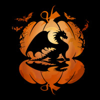 Dragon Silhouette Pumpkin Halloween Costume Men Women Kids 91 Women's V-neck T-shirt | Artistshot