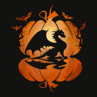 Dragon Silhouette Pumpkin Halloween Costume Men Women Kids 91 Scorecard Crop Tee | Artistshot