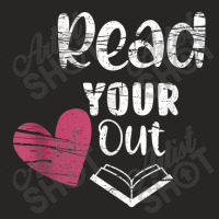 Read Your Heart Out Funny Book Lovers Character Animae Ladies Fitted T-shirt | Artistshot