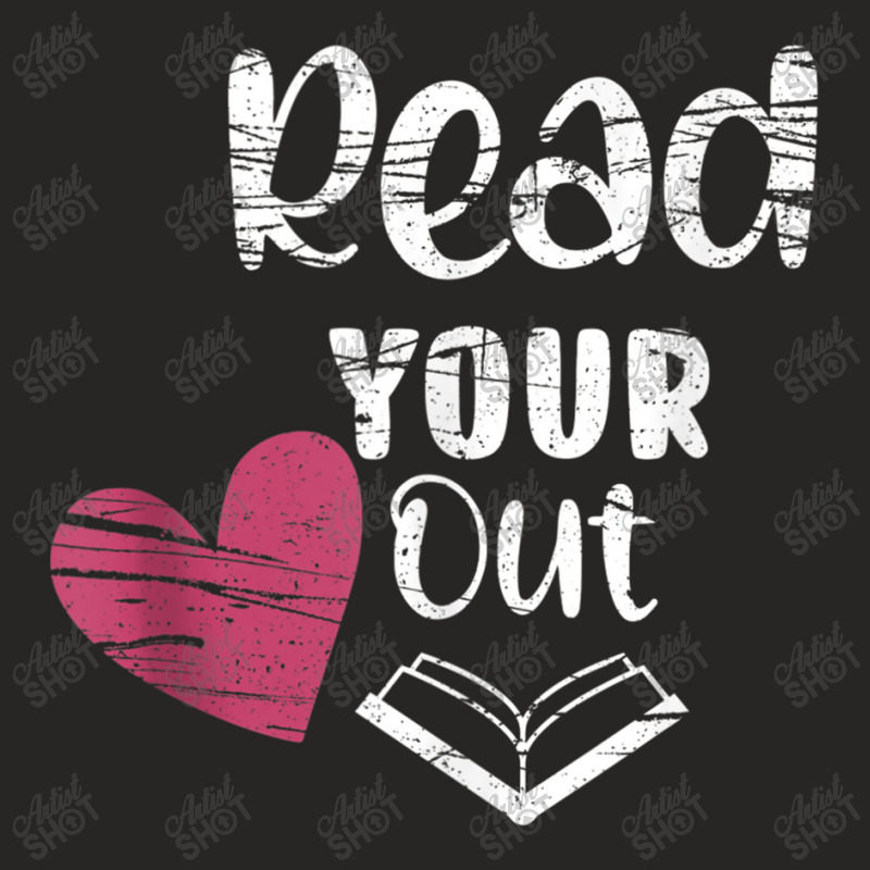 Read Your Heart Out Funny Book Lovers Character Animae Ladies Fitted T-Shirt by HailieDesign | Artistshot