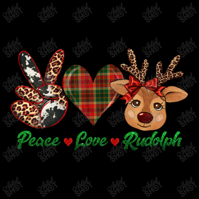 Peace Love Rudolph Cropped Sweater | Artistshot