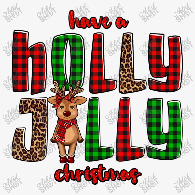 Hava A Holly Jolly Christmas Reindeer Ladies Fitted T-shirt | Artistshot