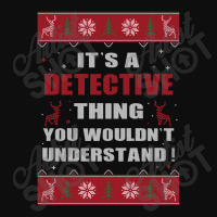 It's A Detective Thing You Wouldn't Understand Ugly Christmas Costumes Crop Top | Artistshot