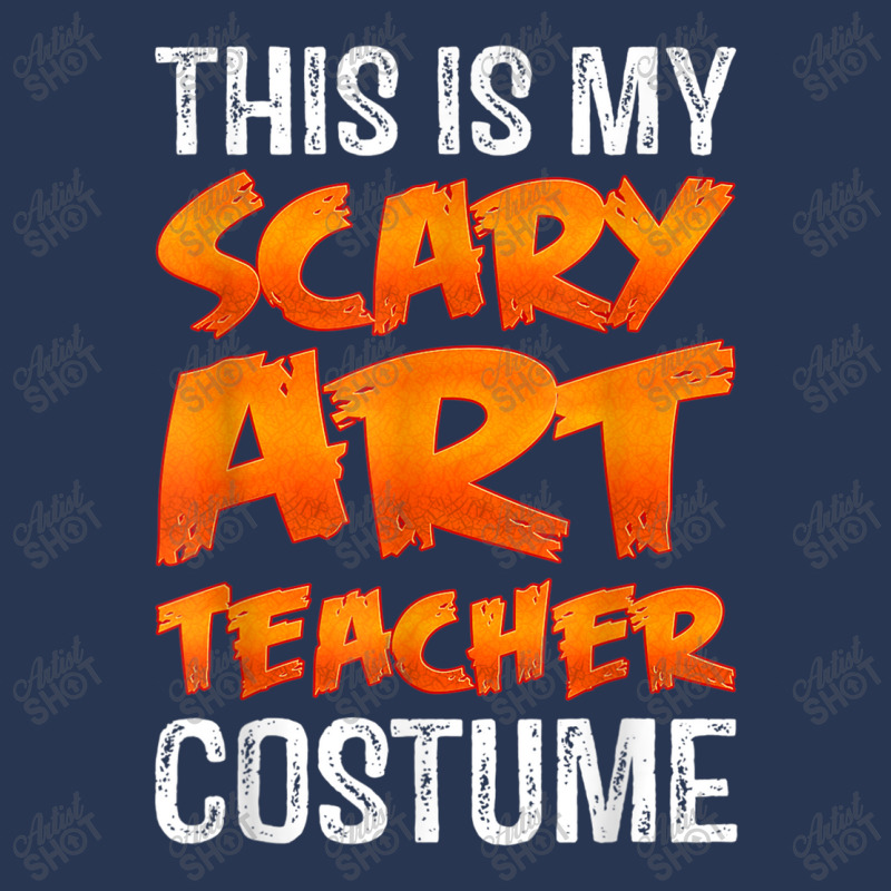 This Is My Scary Art Teacher Costume Shirt Funny Halloween Design Char Men Denim Jacket | Artistshot