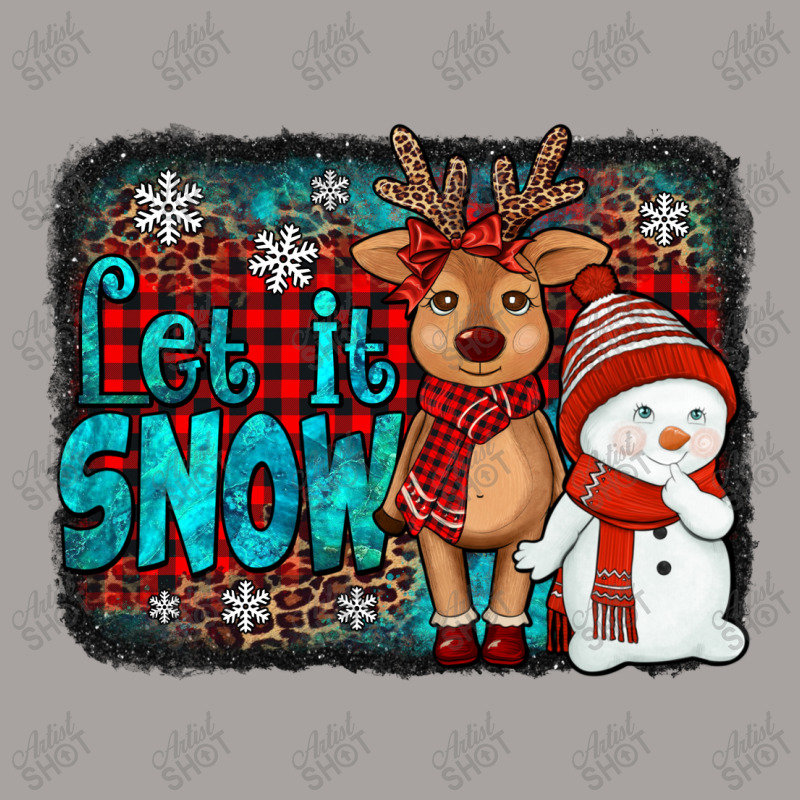 Let It Snow Reindeer And Snowman Racerback Tank | Artistshot