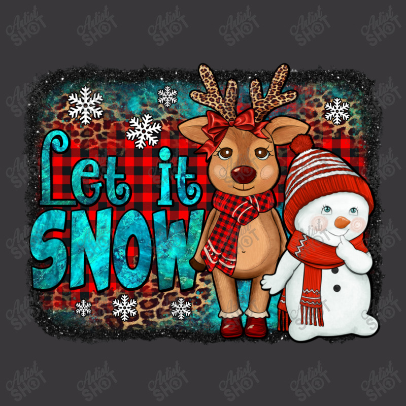 Let It Snow Reindeer And Snowman Ladies Curvy T-shirt | Artistshot