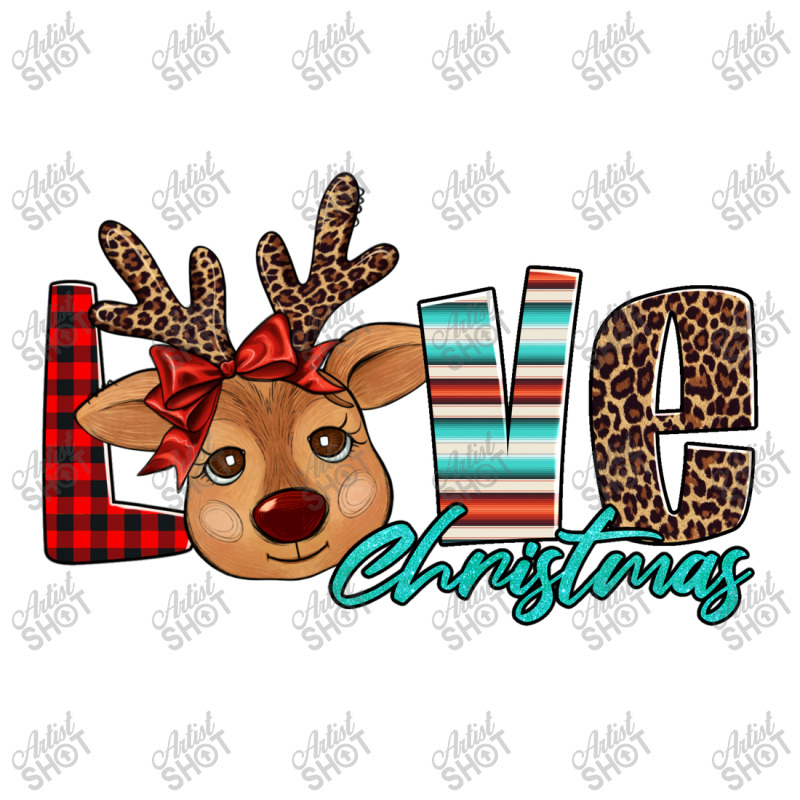 Love Christmas Reindeer Crop Top | Artistshot