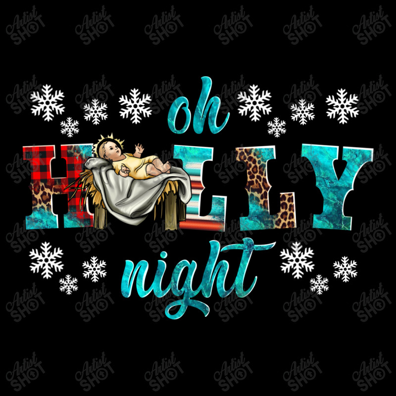 Oh Holly Night Baby Jesus Cropped Sweater | Artistshot