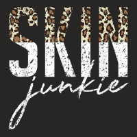 Vintage Skin Junkie Leopard Skin Esthetician Skincare T Shirt Ladies Fitted T-shirt | Artistshot