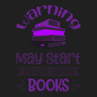 Warning, May Start Talking About Books Book Lover T Shirt Ladies Polo Shirt | Artistshot