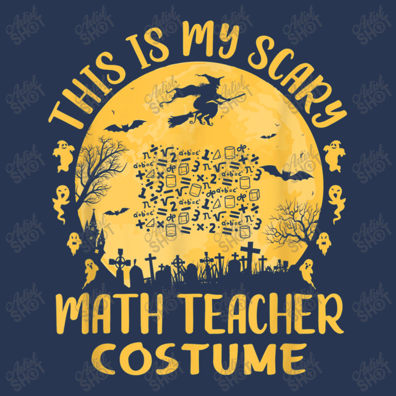 This Is My Scary Math Teacher Costume Halloween Celebration Mask Men Denim Jacket | Artistshot