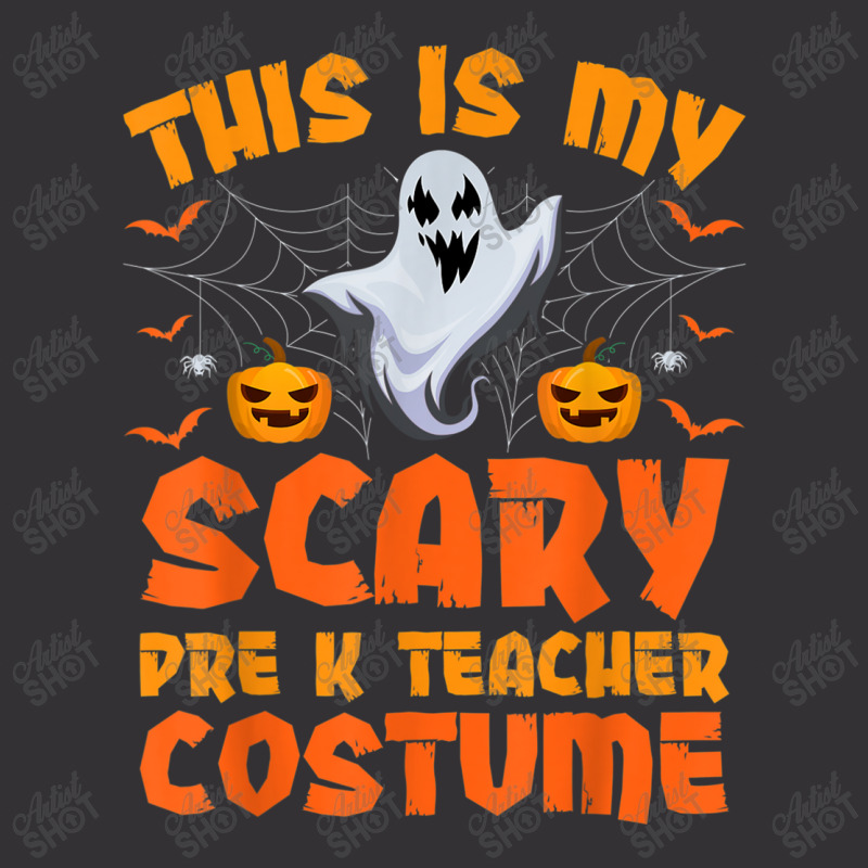 This Is My Scary Pre K Teacher Costume Halloween Arts Characters Vintage Hoodie And Short Set | Artistshot