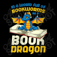 Womens In A World Full Of Bookworms Be A Book Dragon Design Character Women's V-neck T-shirt | Artistshot