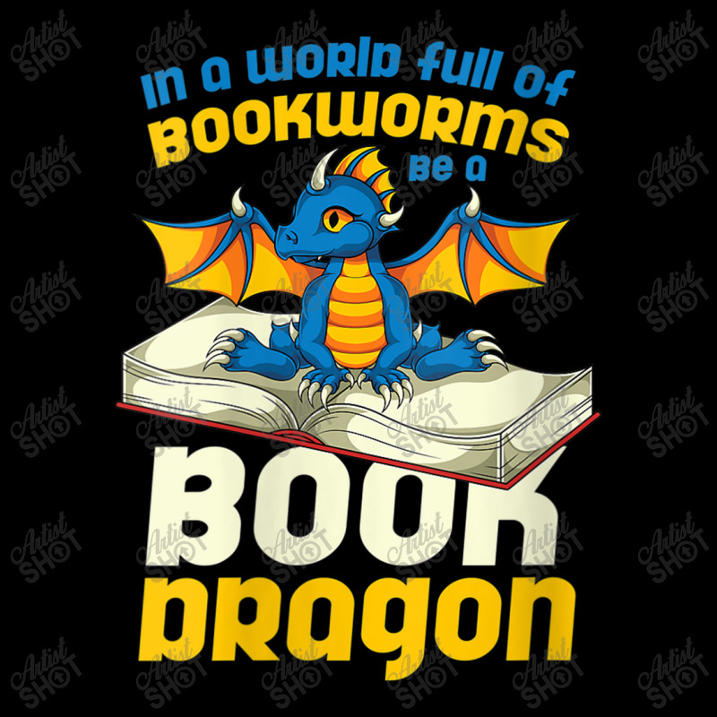 Womens In A World Full Of Bookworms Be A Book Dragon Design Character Cropped Hoodie by HailieDesign | Artistshot