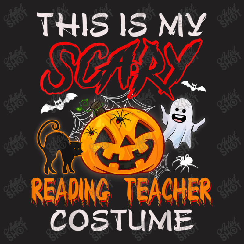 This Is My Scary Reading Teacher Costume Pumpkin Halloween Funny Gifts T-shirt | Artistshot