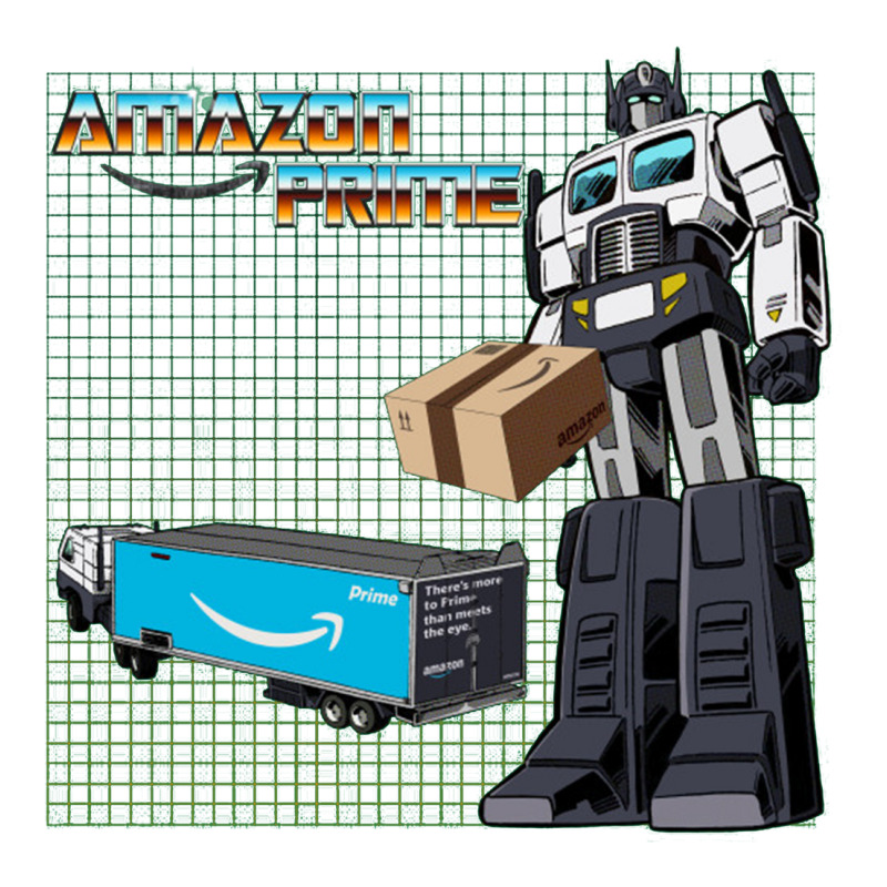 Amazon Prime (optimus) Transformers Truck  Transformers Women's V-Neck T-Shirt by nbobatiga | Artistshot