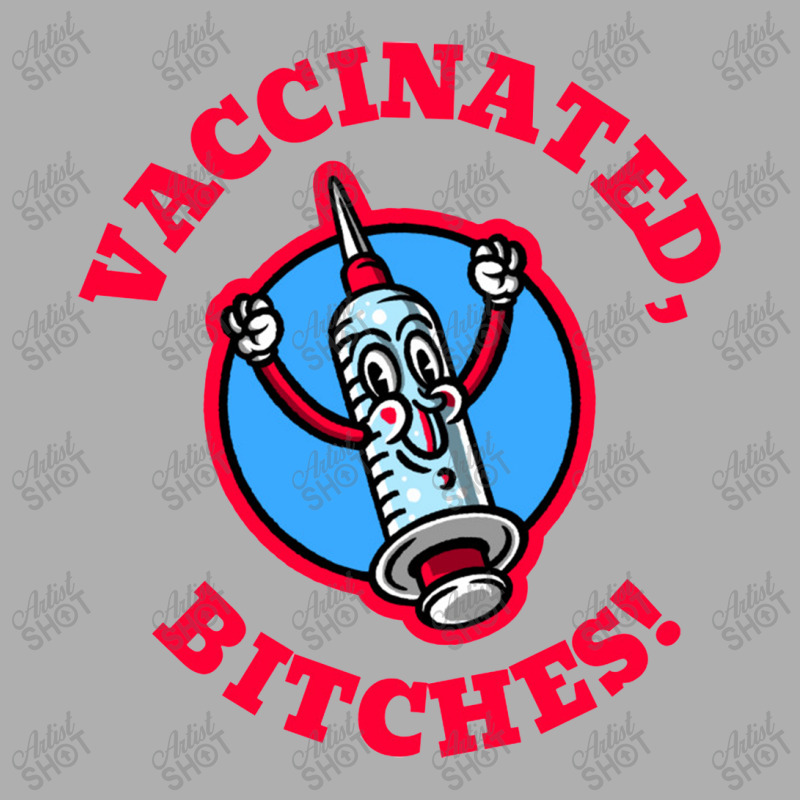 Vaccinated, Bitches   Vaccinated Ladies Fitted T-Shirt by obatpari | Artistshot