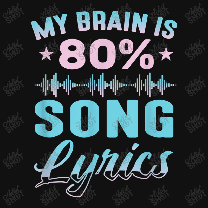 My Brain Is 80 Song Lyrics Funny Singer Catchy Tune Lyrics Character V Iphone 13 Case | Artistshot