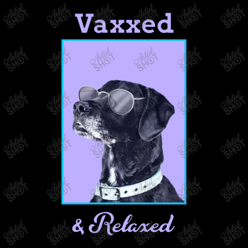 Vaxxed & Relaxed Dog   Vaccinated V-Neck Tee by obatpari | Artistshot