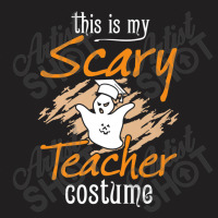 This Is My Scary Teacher Costume Funny Halloween Mask T-shirt | Artistshot