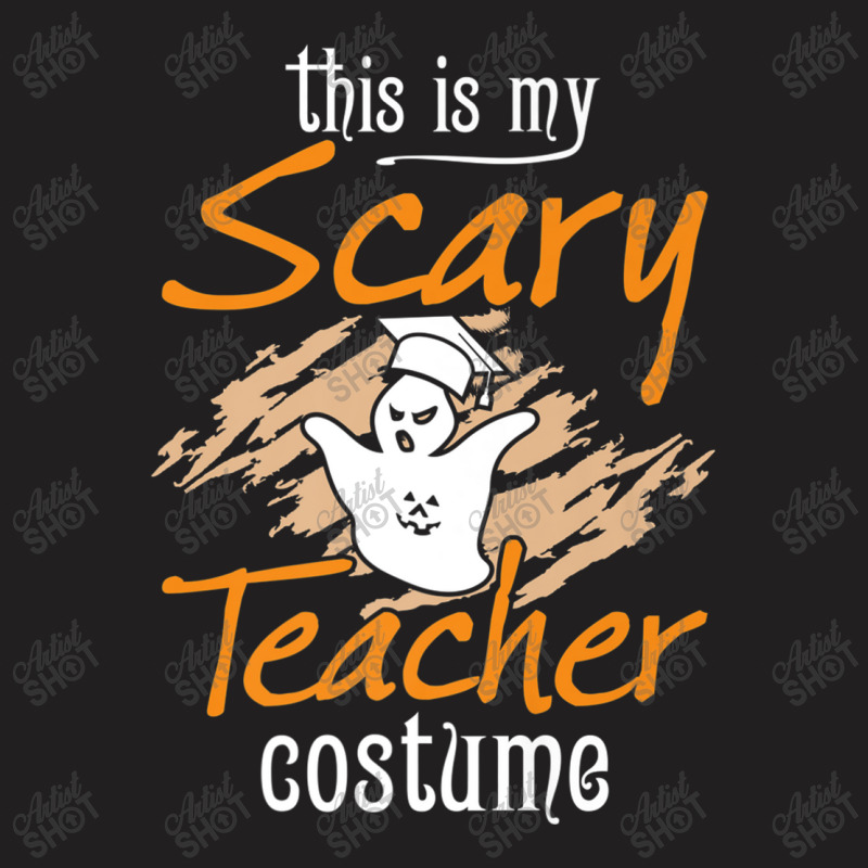 This Is My Scary Teacher Costume Funny Halloween Mask T-shirt | Artistshot