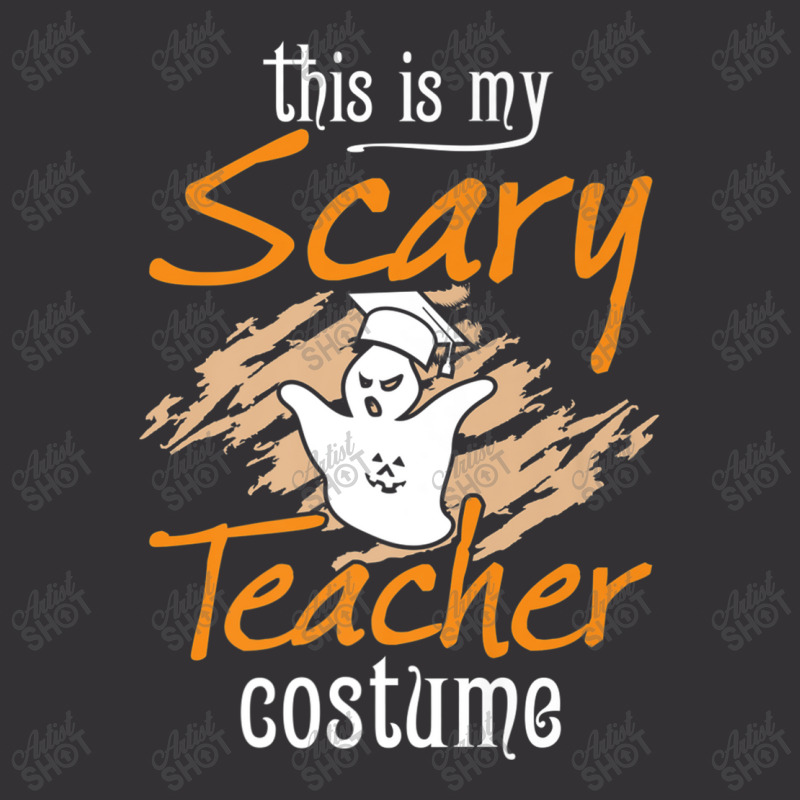 This Is My Scary Teacher Costume Funny Halloween Mask Vintage Hoodie | Artistshot