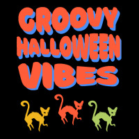 Groovy Halloween Vibes T  Shirt Groovy Halloween Vibes Cats Retro Colo V-neck Tee | Artistshot