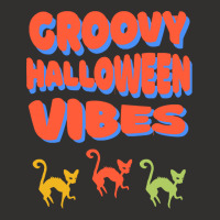 Groovy Halloween Vibes T  Shirt Groovy Halloween Vibes Cats Retro Colo Champion Hoodie | Artistshot