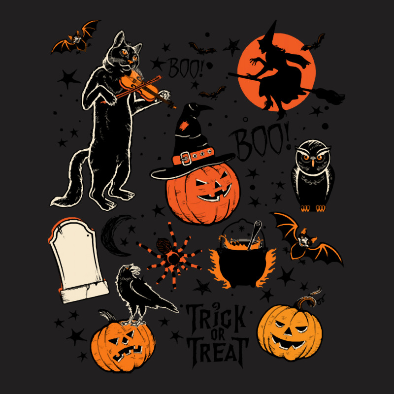 Halloween Black Cat T  Shirt Halloween Black Cat Boo Boo Trick Or Trea T-Shirt by orangesagreement | Artistshot