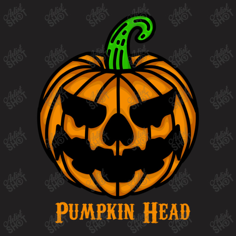 Pumpkin Head T-Shirt by mshel tyan | Artistshot