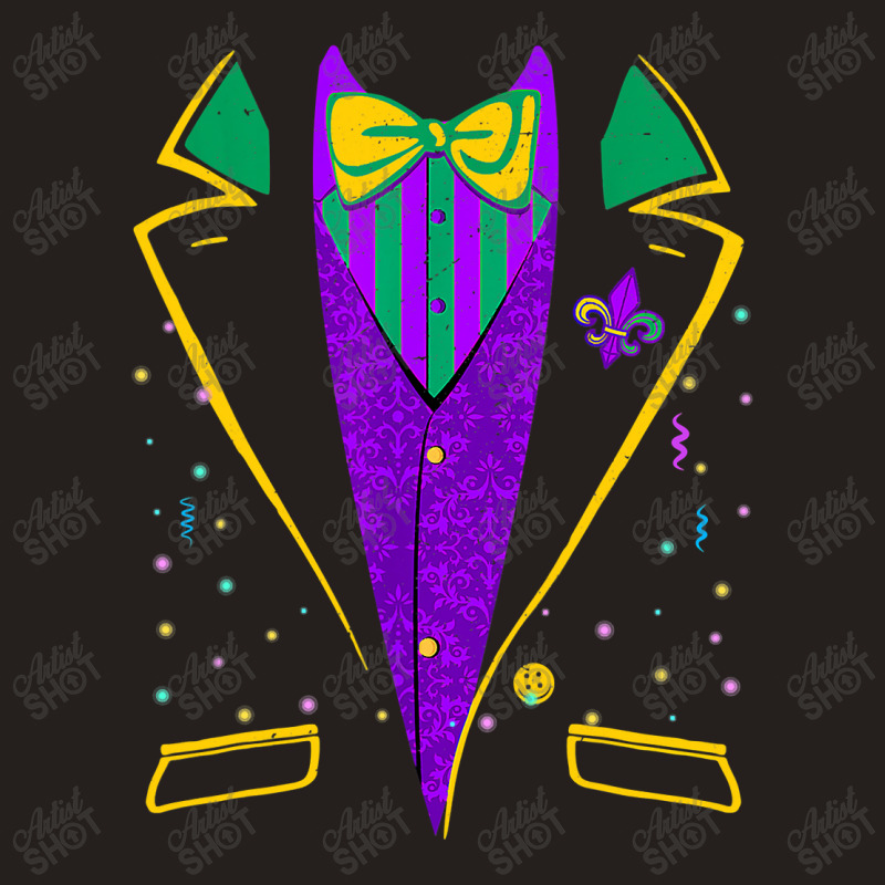 Mardi Gras Tuxedo Costume  Carnival Parade Design Tank Top | Artistshot