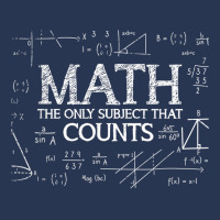 Funny Science Nerd Math The Only Subject That Counts Math T Shirt Men Denim Jacket | Artistshot