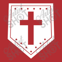 Wooden Shield   Minimalist  Cross Ladies Fitted T-shirt | Artistshot