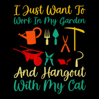 I Just Want To Work In My Garden And Hangout With My Cat Premium T Shi Men's 3/4 Sleeve Pajama Set | Artistshot