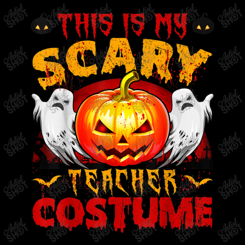 This Is My Scary Teacher Costume Halloween Pumpkin Birthday V-neck Tee | Artistshot