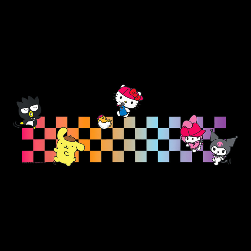 Hello Sanrio Characters Checkerboard' Sticker