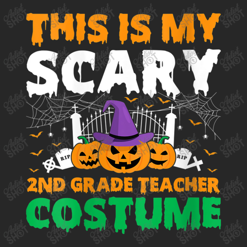 Womens Funny This Is My Scary 2nd Grade Teacher Costume Halloween Gift Men's T-shirt Pajama Set | Artistshot