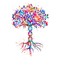 Dna Tree Life Watercolor Genetic Biologist Science Earth Day T Shirt Maternity Scoop Neck T-shirt | Artistshot