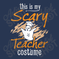 Womens This Is My Scary Teacher Costume Halloween Ghost Funny Gift Men Denim Jacket | Artistshot