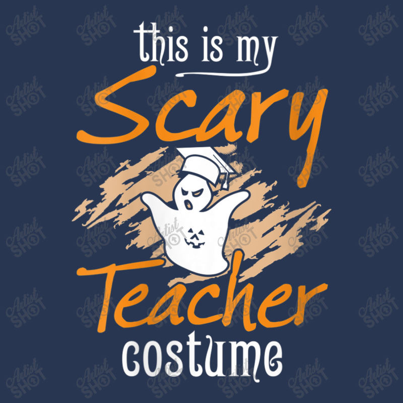 Womens This Is My Scary Teacher Costume Halloween Ghost Funny Gift Men Denim Jacket | Artistshot