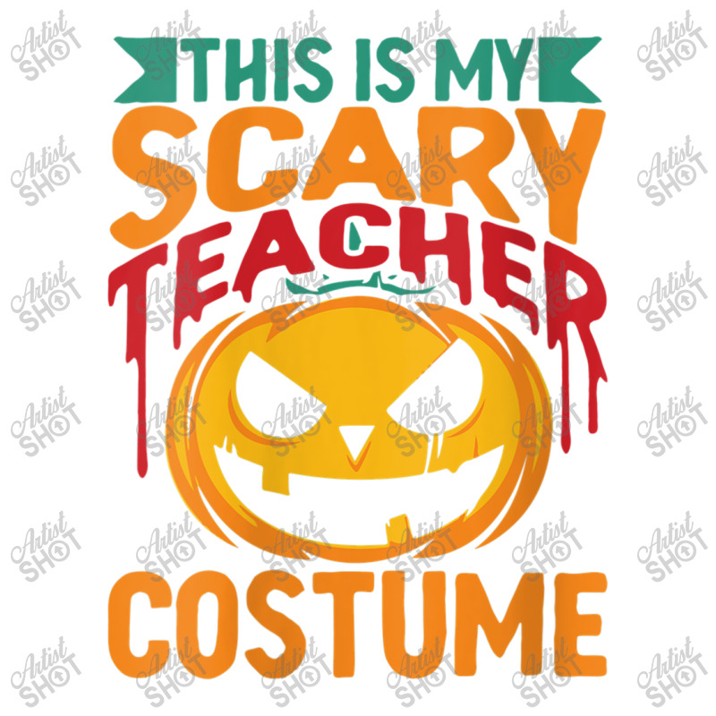 Womens This Is My Scary Teacher Lazy Halloween Costume Design Characte Sticker | Artistshot