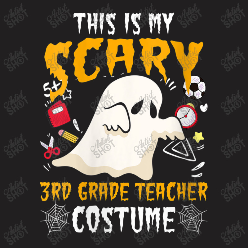 Womens This Is My Scary Third Grade Costume Teacher Halloween Characte T-shirt | Artistshot