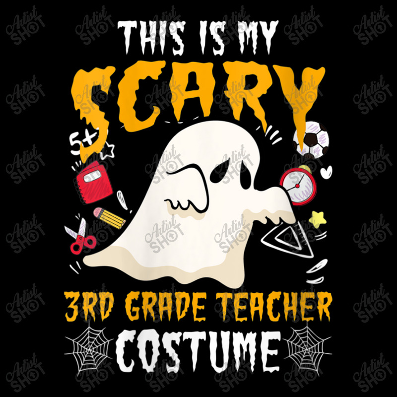 Womens This Is My Scary Third Grade Costume Teacher Halloween Characte V-neck Tee | Artistshot